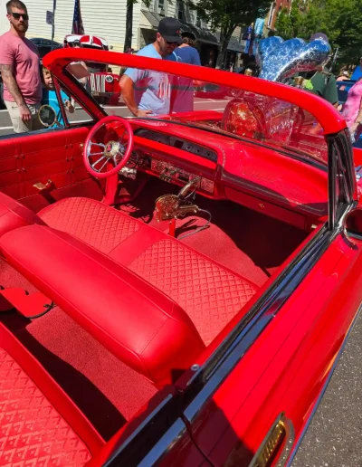 Custom red lowrider