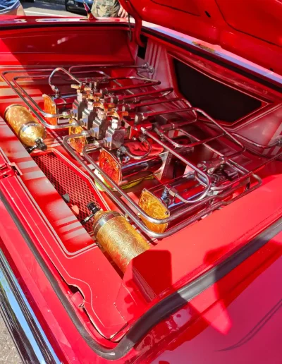 Custom red lowrider