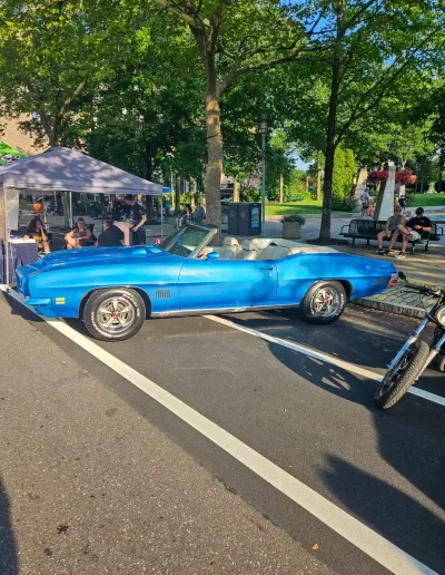 Blue Classic Car